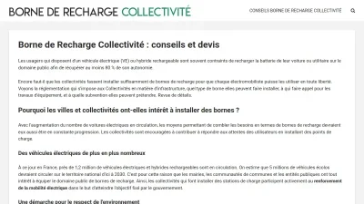 Borne-recharge-collectivite.fr